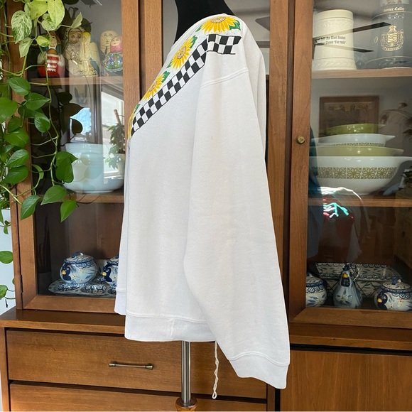 Vintage 90’s Sunflower & Gingham Plaid Sweatshirt from Vicki Melhart - Picture 4 of 7